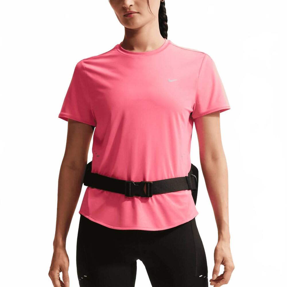 NEW NIKE swift t-shirt in sea coral/reflective silv